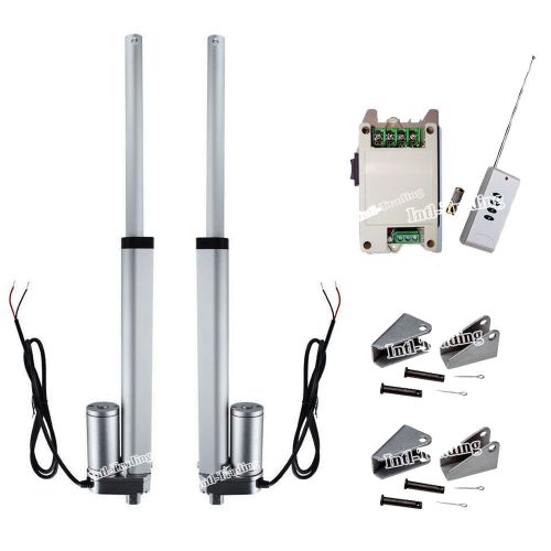 Set of 2x 8&#034; stroke 330lbs 150kg 12v linear actuator &amp;wireless motor control kit for sale