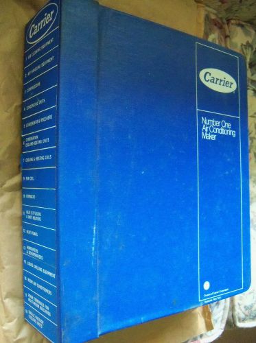 Carrier Air Conditioning HVAC Catalogs full line 18 sections