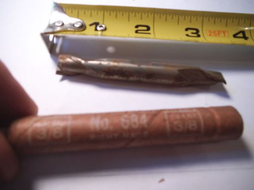 CLEVELAND 3/8&#034; DOUBLE END MILL 2 FLUTES 3/8&#034; SHANK - USED (MINOR RUST)