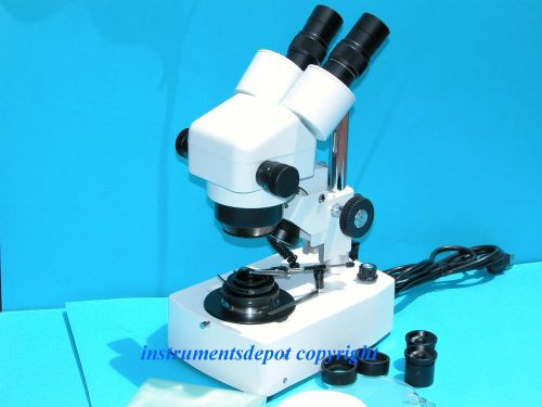 New! Professional Zoom Stereo Gem Microscope 10--80X