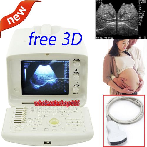 Digital Portable diagnose Ultrasound Scanner machine convex+ FREE 3D software A+