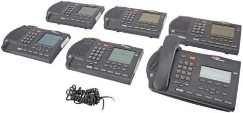 Lot of 6 mixed nortel 5x-m3904 1x-m3903 office/business digital display phone for sale