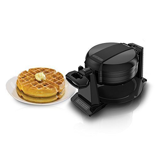 Double Flip Waffle Maker, Black, Black &amp; Decker WMD200B