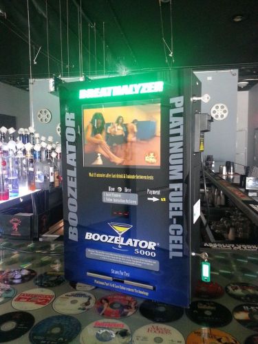 Boozelator 5000 breathalyzer vending machine w/wifi and dollar bill stacker for sale