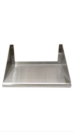 Stainless Steel Wall Mount Microwave Shelf 18&#034; x 24&#034; - NSF