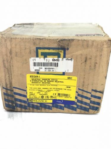 Square d 9012 gaw 1 series c pressure switch 2 -10 psig. max 100psig new (b23) for sale