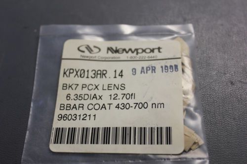 NEW NEWPORT BK7 PLANO CONVEX LENS KPX013AR.14 (S19-2-160A)