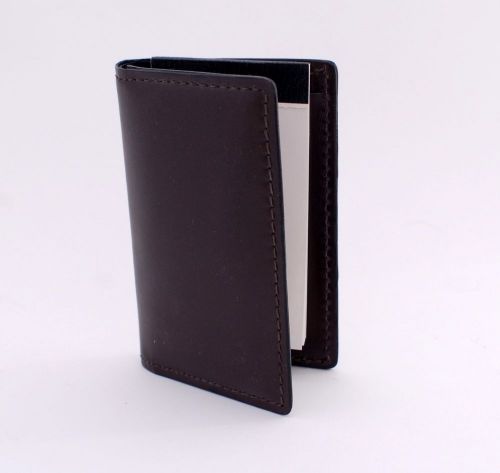 GENUINE LEATHER BROWN 3x5 Notepad