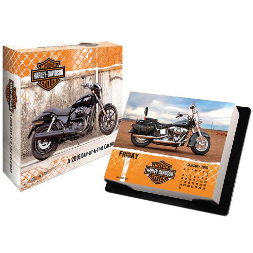New harley davidson 2016 daily calendar h-d chopper hog day-at-a-time fix for sale