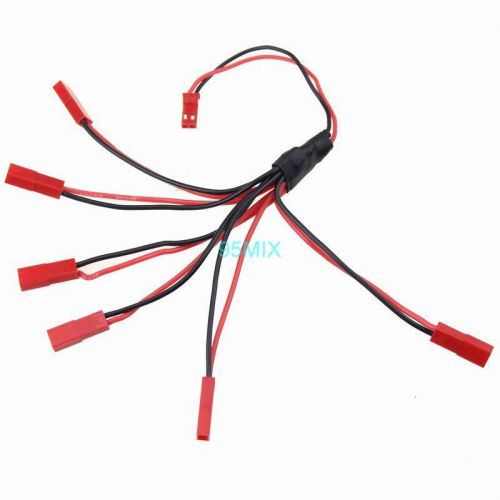 2pcs JST 1 Male to 5 Female Connector Plug Cable Wire for RC Model Lipo Battery