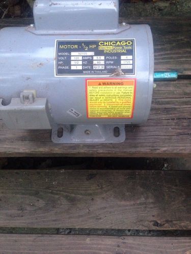 1/2 Hp Electical Motor Chicago Power Tools Industrial
