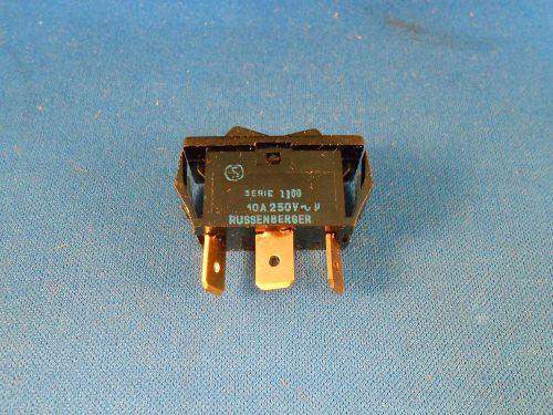 1066-30-22-50/6 RUSSENBERGER PUSH SWITCH SERIES 1100 10A/250V PUSH IN MOUNT NOS
