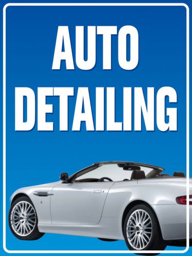 Pas446 auto detailing car advertise aluminum road parking shop sale sign 9&#034;x12&#034; for sale