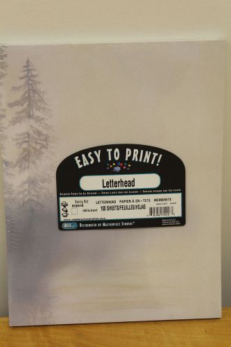 GREAT PAPERS EASY TO PRINT LETTERHEAD - MORNING MIST DESIGN - 100 24# SHEETS-usa