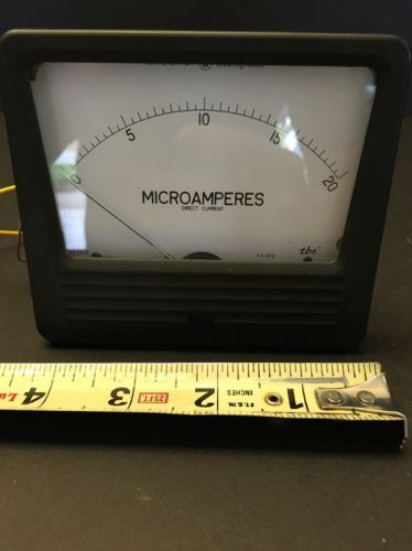 Vintage Westinghouse DC Microamperes Panel Meter Scale 0-20
