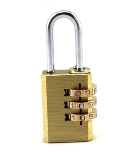 FD1928 3 Digit Combination Copper Travel Luggage Suitcase Lock Alloy Solid Lock