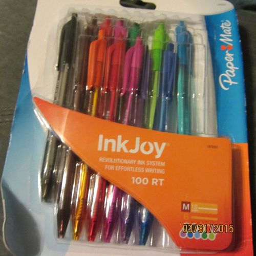 PaperMate Injoy Rt100 ink pens  multi color