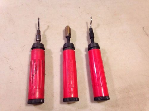 Deburring &amp; Countersink Tools w/ Blades SHAVIV Classic Lot Of 3