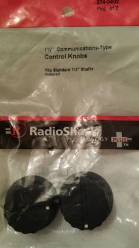 Radio Shack 1 1/2&#034; Communications Type Control Knobs #274-0402  NEW!
