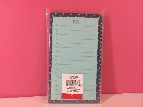 Target Dollar Spot List pad- for use with kikki-k, filofax, and Erin condren