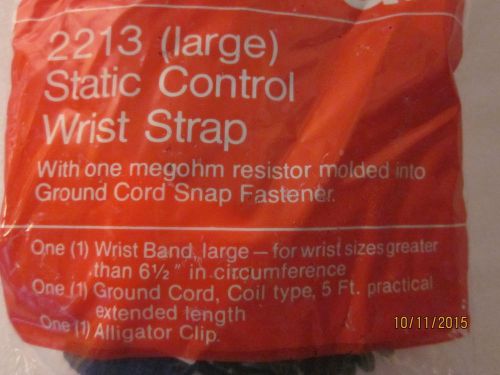 3M CHARGE-GUARD STATIC CONTROL WRIST STRAP LARGE 2213