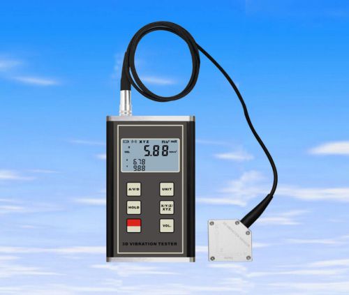 3-axis accelerometer xyz digital vibration tester meter vibrometer vm-6380 3d for sale