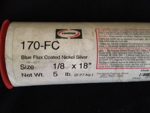Harris 170-fc blue flux coated nickel silver 1/8 x 18&#034; 5 lbs for sale