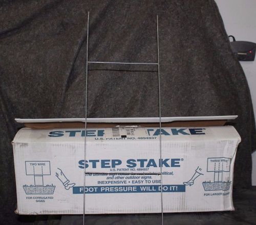 Step Stake Sign Holder 10&#034; x 30&#034; 2 Wire 50/CS