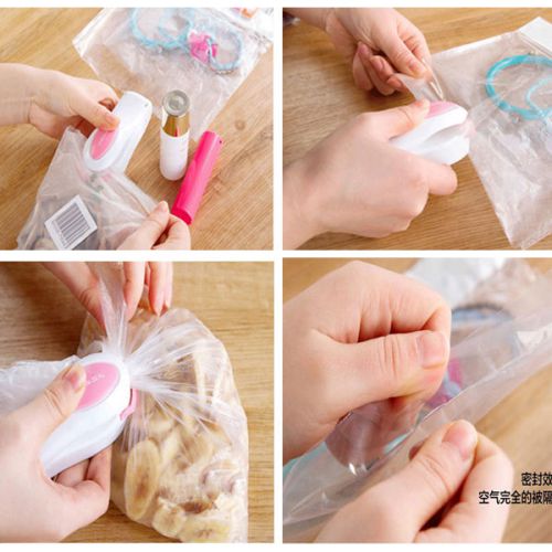 Portable mini heat sealing machine impulse sealer seal packing plastic bag kit for sale