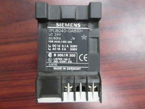 Siemens time relay 7pu80 UC 24V 50/60Hz