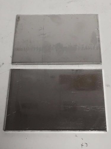 2 piece lot aluminum 5-1/2 x 4 sheet plate scrap metal material stock flat bar for sale