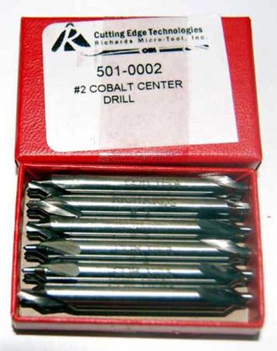12 Pc. Richard #2 (5/64&#034; Drill Dia) M42-8% Cobalt Combined Drill &amp; Countersinks