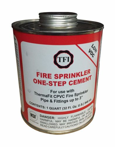 1 Quart Fire Sprinkler One-Step Cement TFI 1QCPGLUE