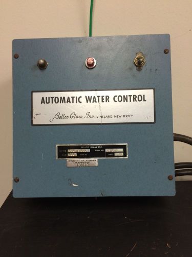 Bellco glass inc. automatic water control catalog no 5048 s0004 for sale