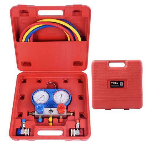 A/c manifold gauge set r134a refrigeration kit brass auto serivice kit new for sale