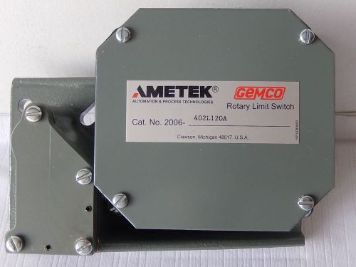 Ametek Gemco Rotary Limit Switch P/N 2006-402L120A. NWOB