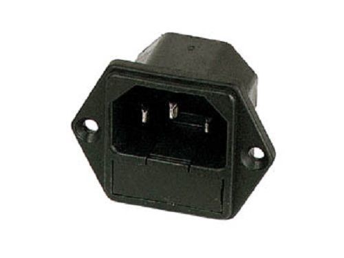 Velleman pscm2 male power socket, chassis screw type with fuse for sale