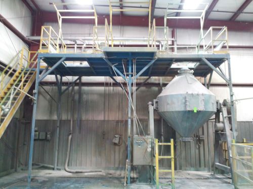 Double cone 301 stainless blender / mixer  85 cu. ft.  w/ mezzanine crossley for sale