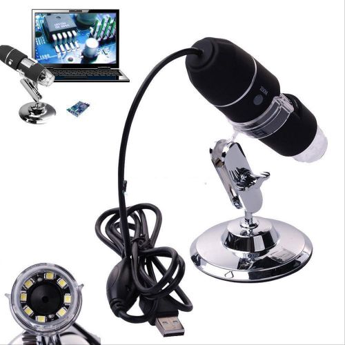 8 LED 1000X USB 2.0 Digital Microscope Endoscope Magnifier Video Camera Stand OP