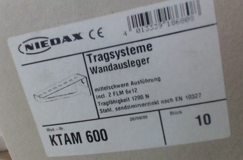 NIB lot of 10 Niedax KTAM 600 -60 day warranty