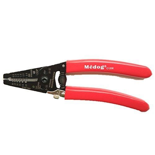 Medog C1208 7inch Wire stripper cutter crimper hand tools strip solid(10-20AWG)