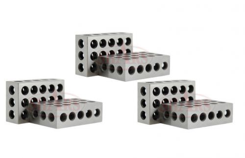 Shars 3 matched pairs ultra precision 123 1-2-3 blocks 23 holes .0001&#034; machinist for sale