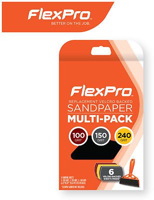 Flexpro industries llc - sandpaper assortment, 6-ct. for sale