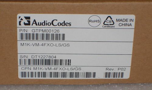 AudioCodes M1K-VM-4FXO-LS/GS
