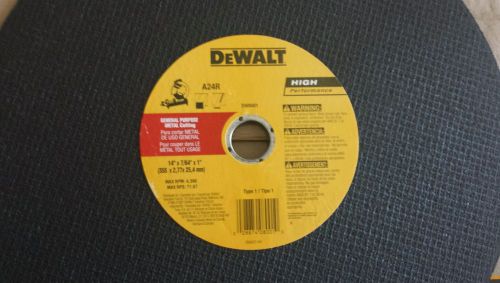 DeWalt DW8001 General Purpose Metal Cutting Chop Saw Wheel 14&#034; x 7/64&#034; x 1&#034;