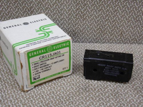 GE CR115JA01 Small Precision Snap-Action Switch 600V 10Amp *NEW*