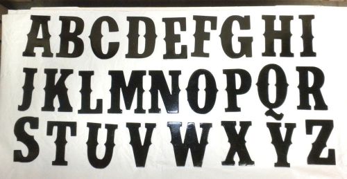 4 inch CHOICE of LETTER Metal Wall Art Western Style Stencil Craft Sign Alphabet