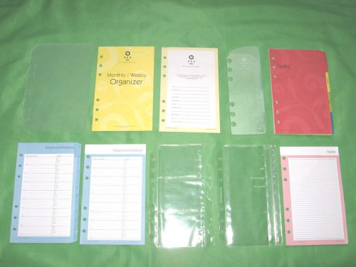COMPACT ~ Floral Fill TAB PAGE &amp; ACCESSORY LOT Franklin Covey 365 Planner 334