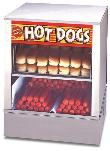 APW Wyott DS-1A Hot Dog Steamer over-and-under hot dog steamer/bun warmer...
