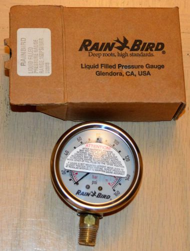Rain Bird liquid filled pressure gauge 160 PSI